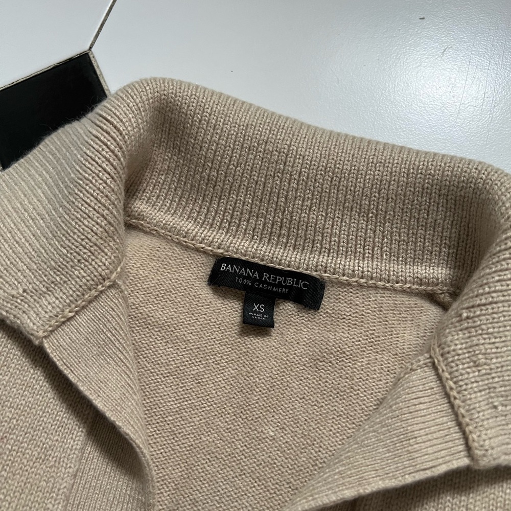 Banana Republic Luna Cashmere Sweater Polo
